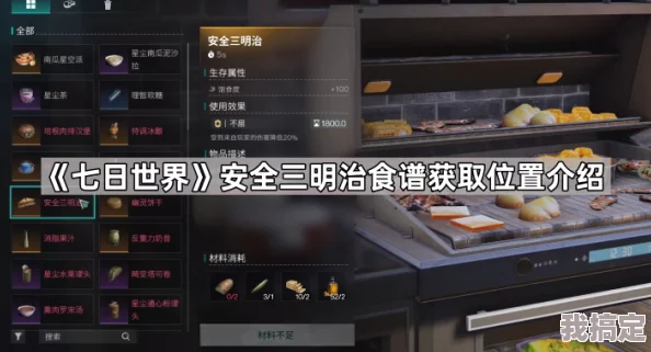 全球美味：七日安全三明治食谱指南与获取攻略分享